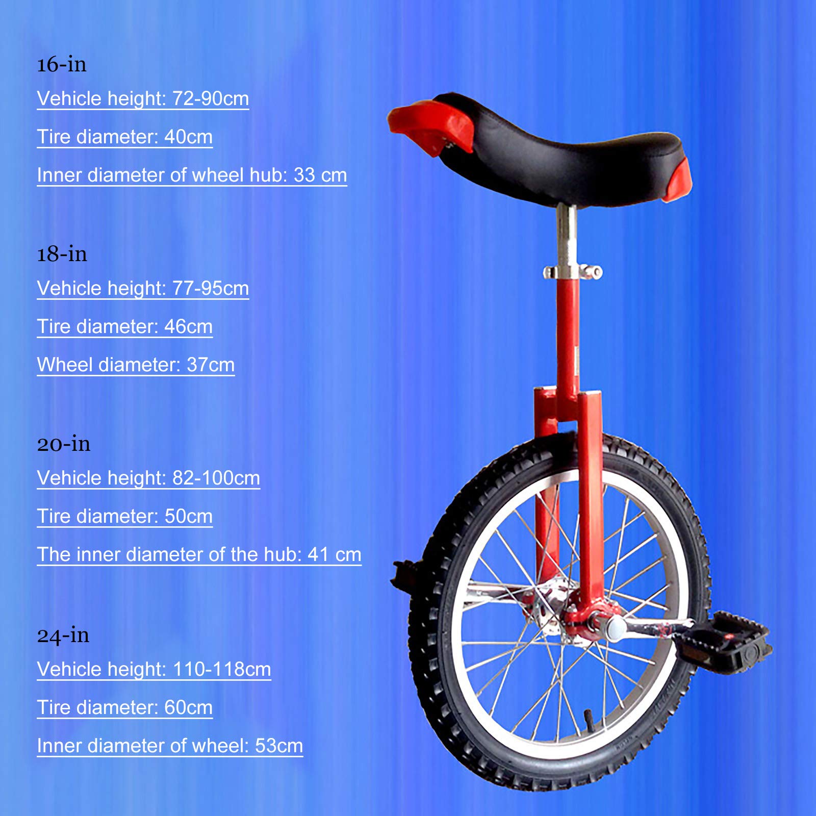Indy Trainer Monociclo De 16 Pulgadas Para Niños Y Adultos Pequeños, Con Asiento Acolchado Y Pedales Suaves