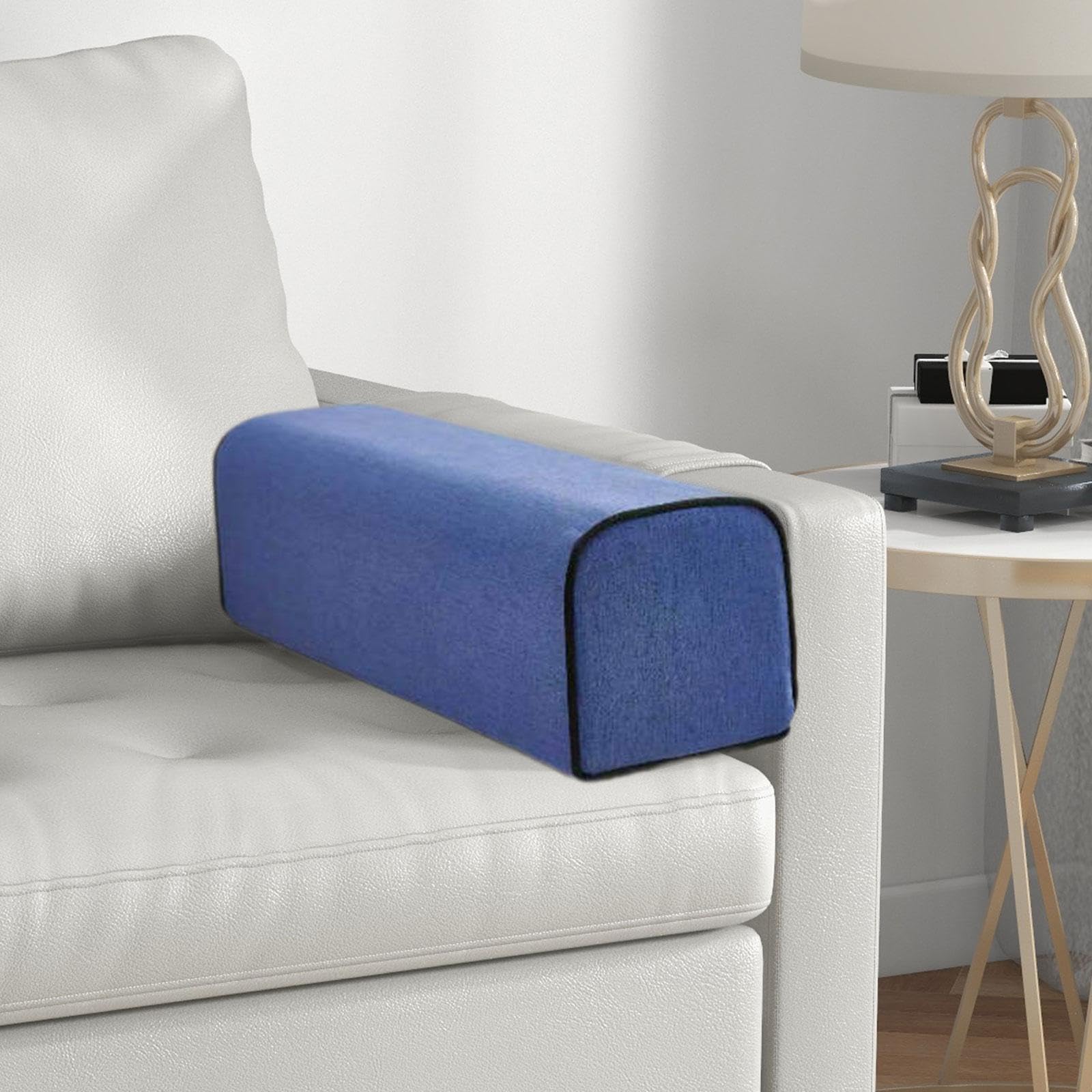 rockible Cuscino per bracciolo del Divano, Cuscino di Supporto per braccioli, Versatile per bracciolo Rimovibile, Schiuma ad Alta densità per Divano Letto, Blu