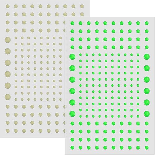 Miniatura 7 de 202 calcomanías de puntos abovedados que brillan en la oscuridad, calcomanías luminosas de pared para techo, diferentes tamaños, fluorescentes,