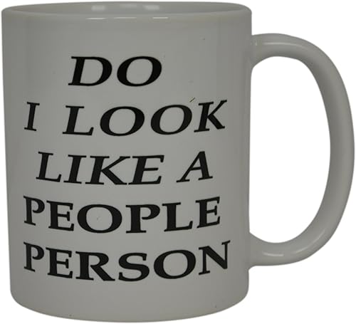 Miniatura 2 de Rogue River Tactical Taza de café divertida con texto en inglés "Do I Look Like A People", sarcástica, novedad en taza, broma, gran idea de regalo