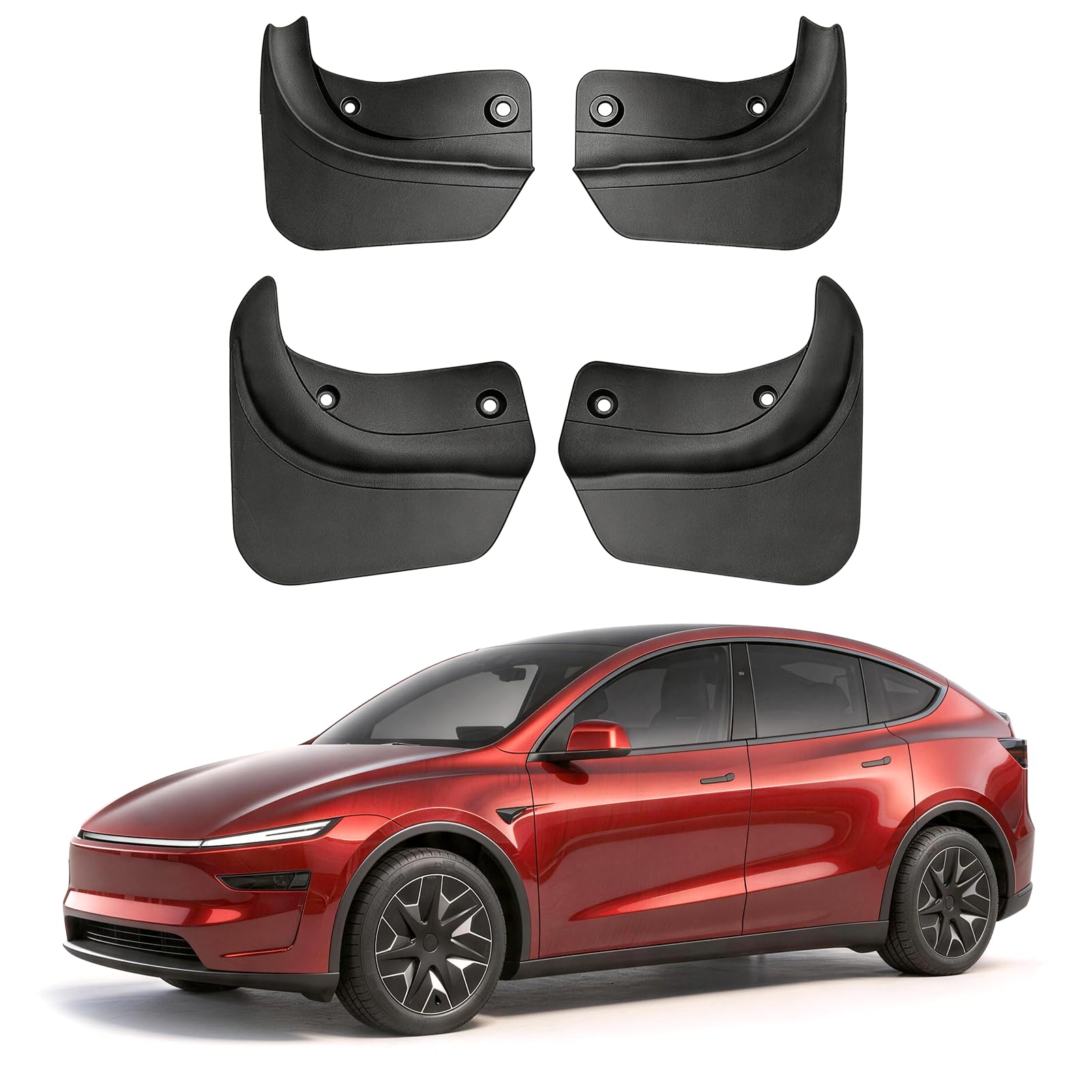 TTCR-II Ochrona błotników do Tesla Model Y 2019-2025, 4 szt., kompatybilne z klipsami