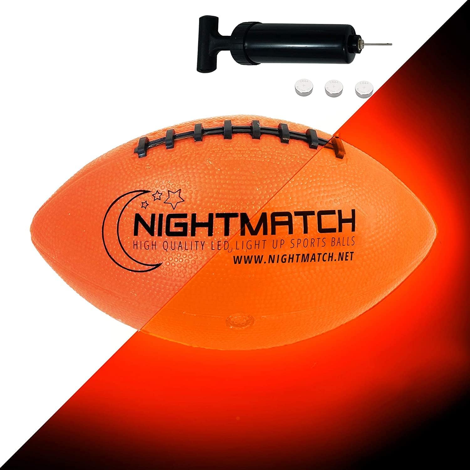 NIGHTMATCH LED Leucht‑American Football (Größe 6)