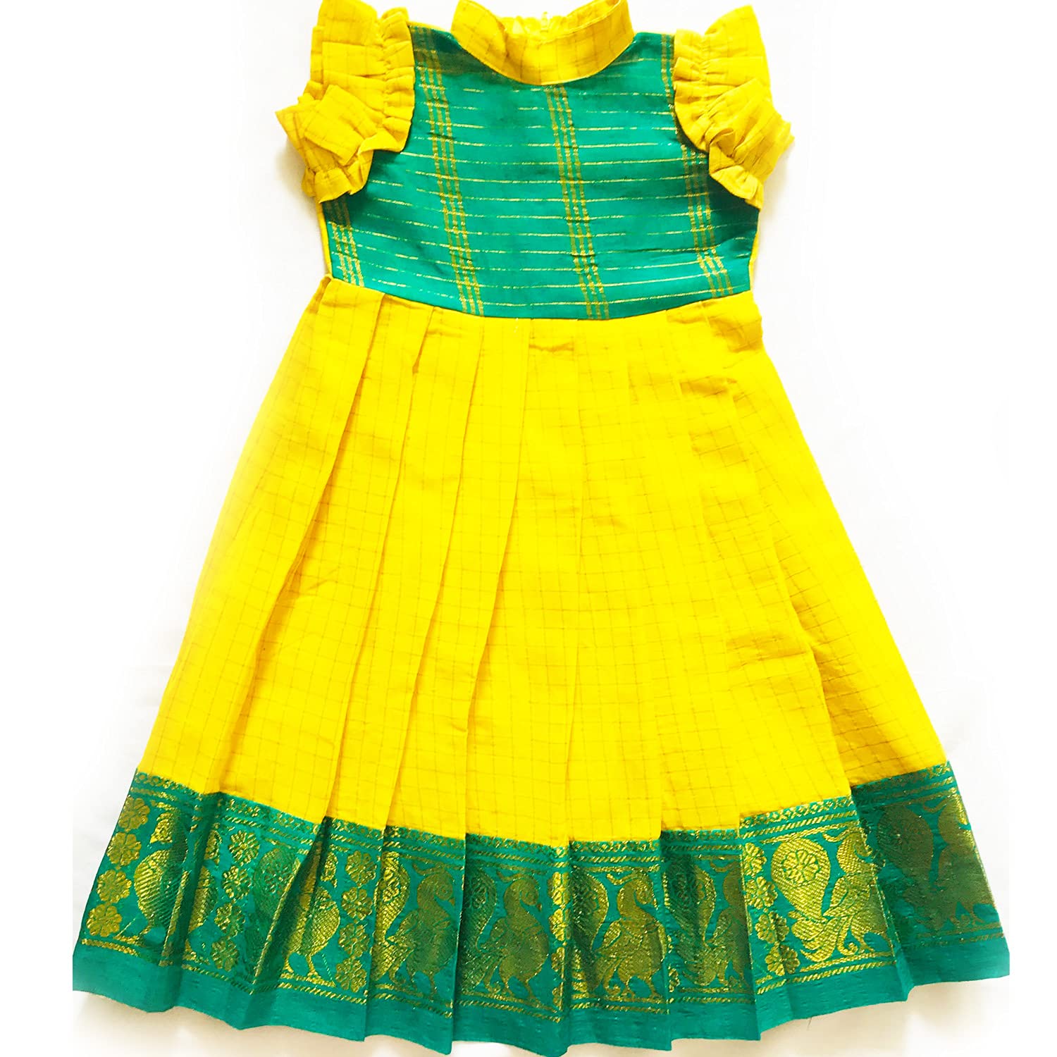 Tamilnadushopping sungudi cotton gown multi coloured