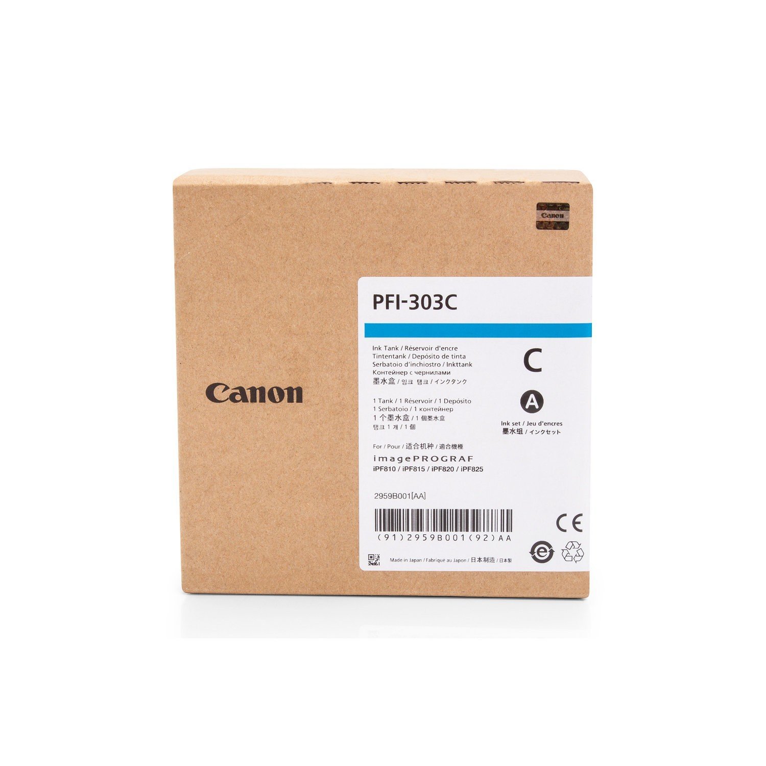 Canon Pfi-303 Cartuccia Inchiostro, Ciano