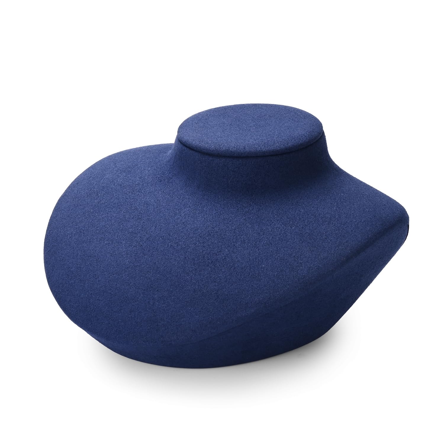 Oirlv Bleu Microfibre Petits Accessoires Pour Bijoux PréSentoir Pour Bijoux Buste Collier（TT30706）