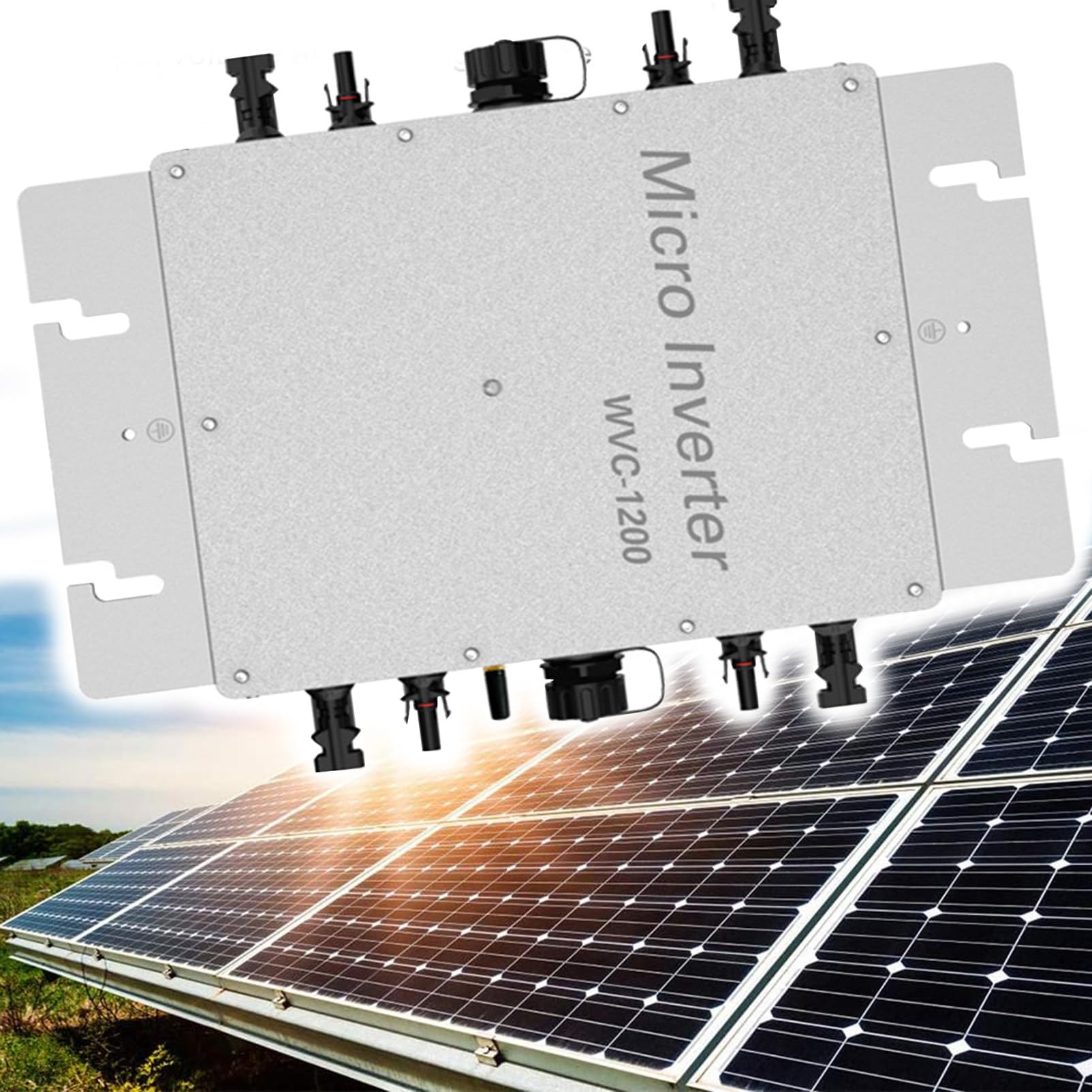 Wechselrichter Solar Grid Tie Inverter 1200W MPPT Grid Tie Micro Wechselrichter PV Wechselrichter Balkonkraftwerk mit WiFi-App-Überwachung
