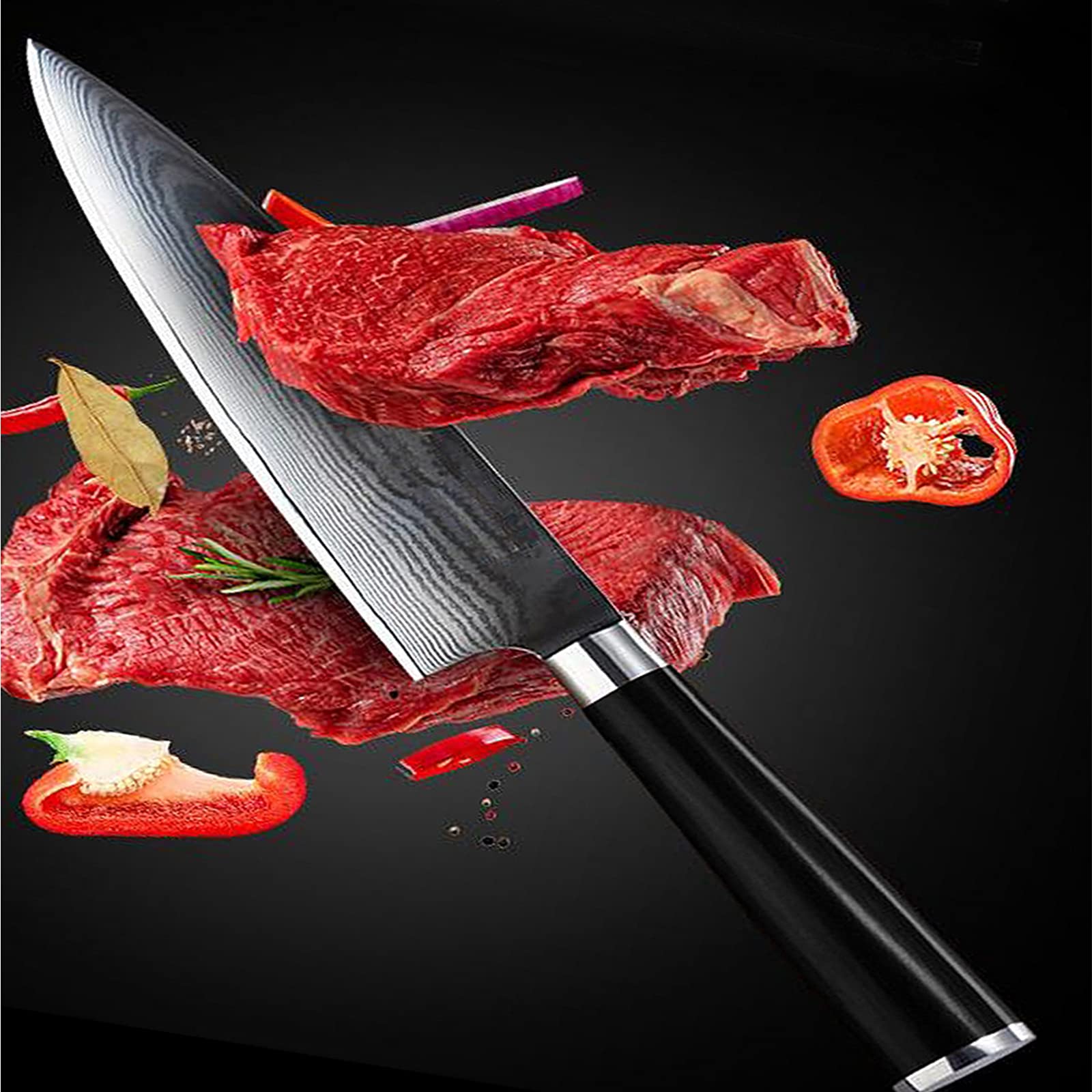 Couteau D'office Damascus 3.75″ | Lames Acier Damas Résistant à La