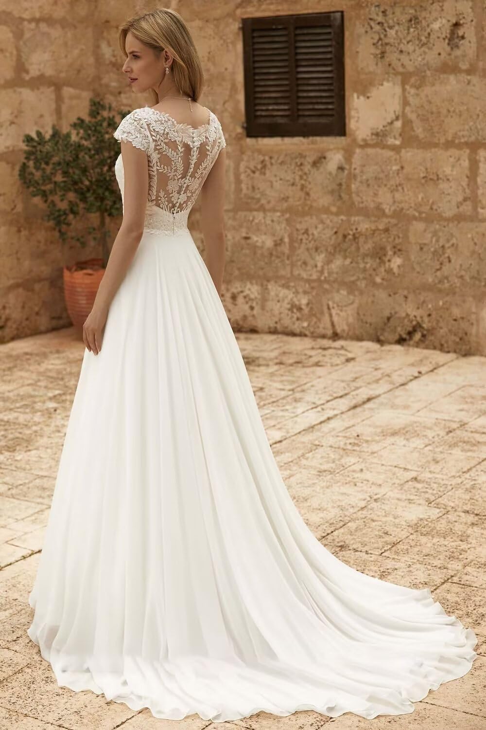 Robe de mariée sirène pour mariée Tulle Appliques en dentelle Robe de mariée Longue Robe de soirée Plage