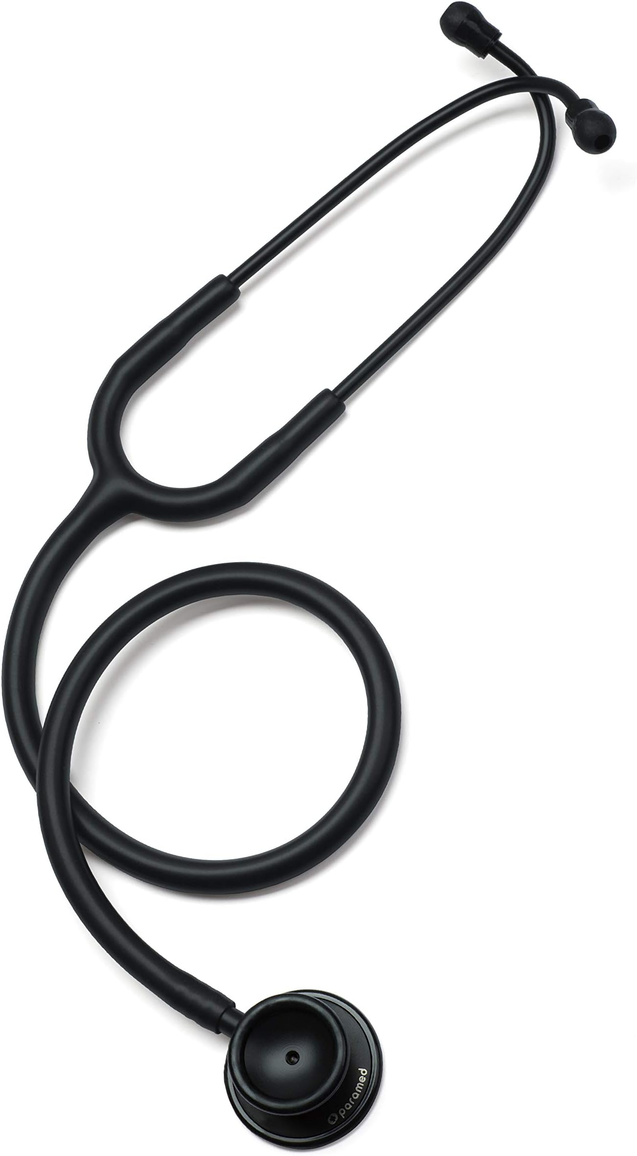Paramed Stethoscope - Classic Dual Head - for Doctors, Nurses, Med Students, Professional Pediatric, Medical, Cardiology, Home Use - Extra Diaphragm, 4 Eartips, Accessory Case, Name Tag - 29.5 inch