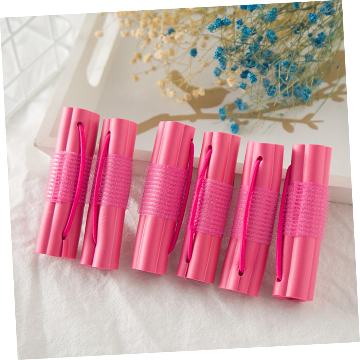 FOMIYES 18pcs Self Grip Hair Rollers Lightweight Heatless Sponge Curlers for Easy Diy Hair Styling Suitable for Create