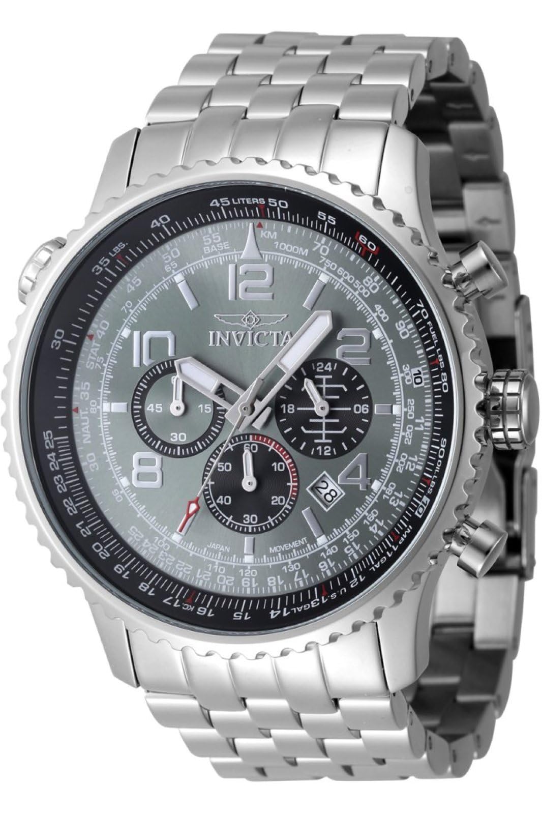 Aviator GMT Chronograph Grey Dial Men's Watch 48225