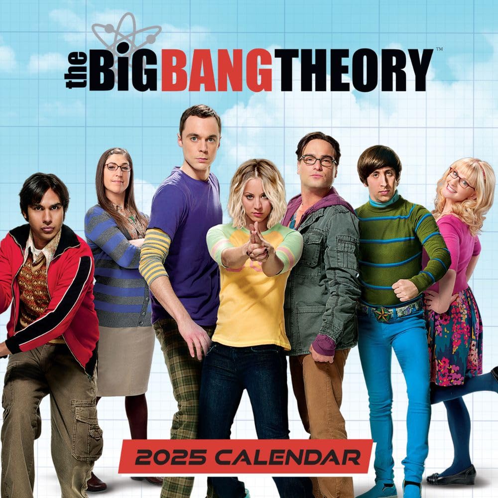 2025 Calendar The Big Bang Theory Month to View Square Calendar Official Product