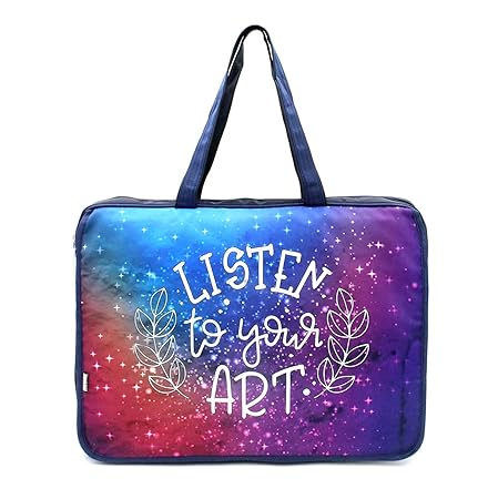 Multicolor Super A3 Size Drawing/Activity Bags with Multiple Pockets