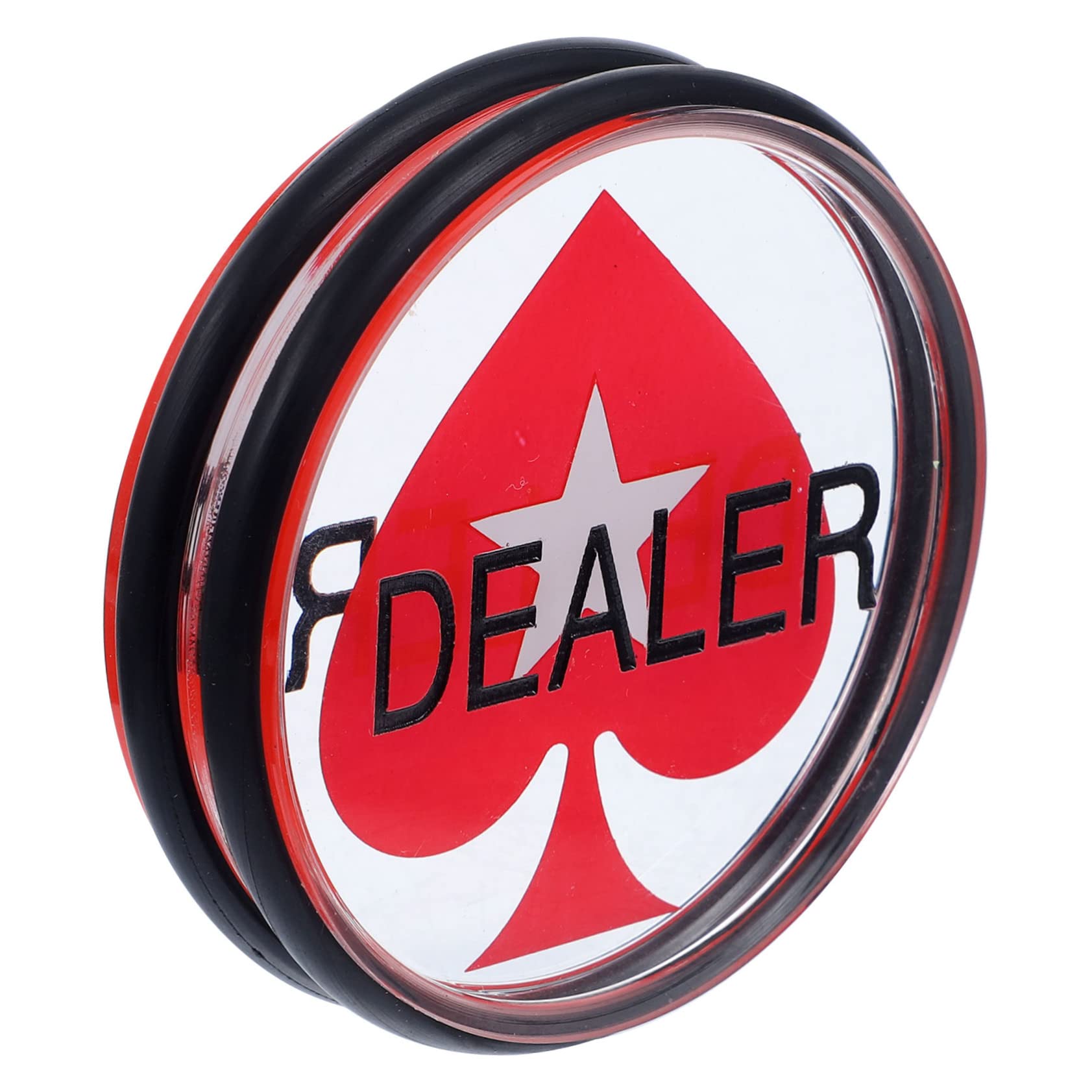Acrílico Poker Dealer Button Doble Cara Robusto Ligero para Poker Accesorios de Juego y Contador de Tarjetas para Holdem y Accesorios de Juego