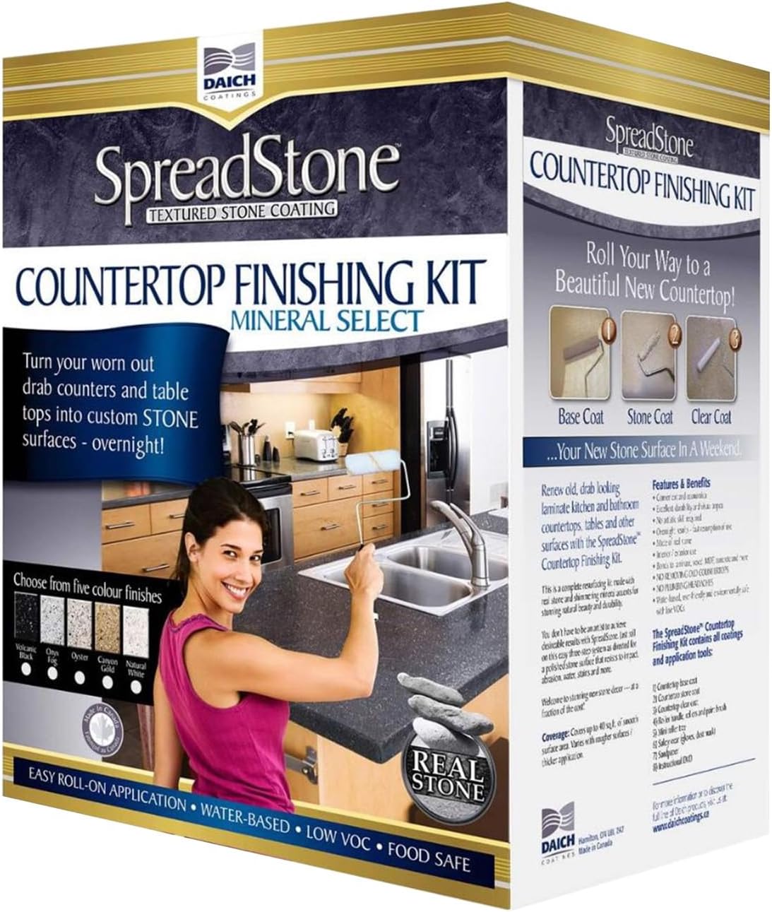 Daich SpreadStone Mineral Select Countertop Finishing Kit (Volcanic Black)