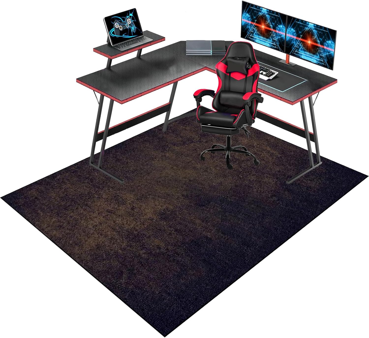 早い者勝ち カーペット床用ゲーミングチェアマット 滑り止めオフィスチェアマット