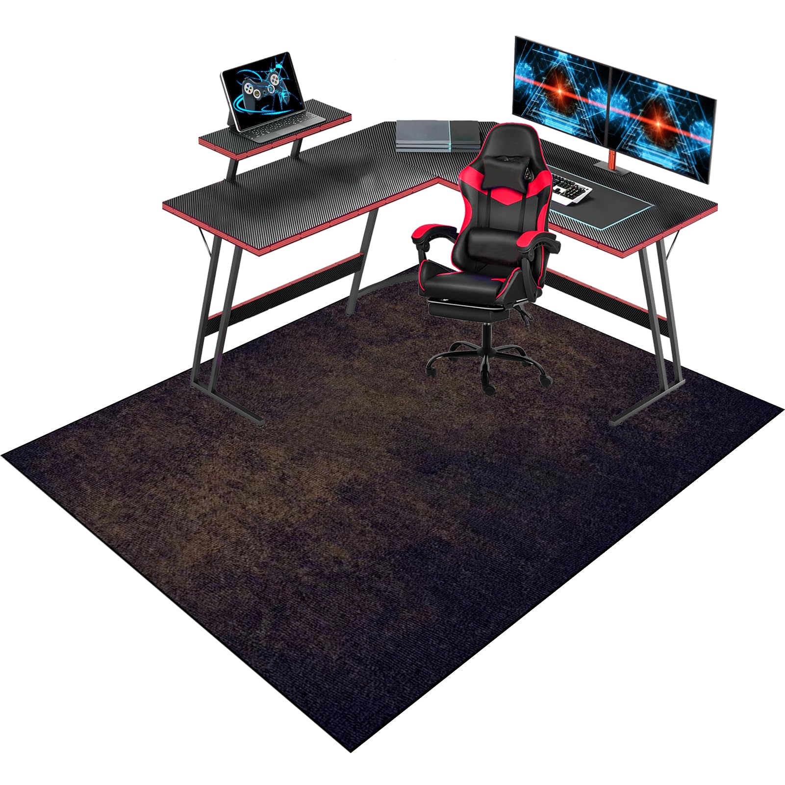 Tappetino Per Sedia Da Ufficio/Gaming - 120x150cm, Antiscivolo, Per Pavimenti - Foto 5