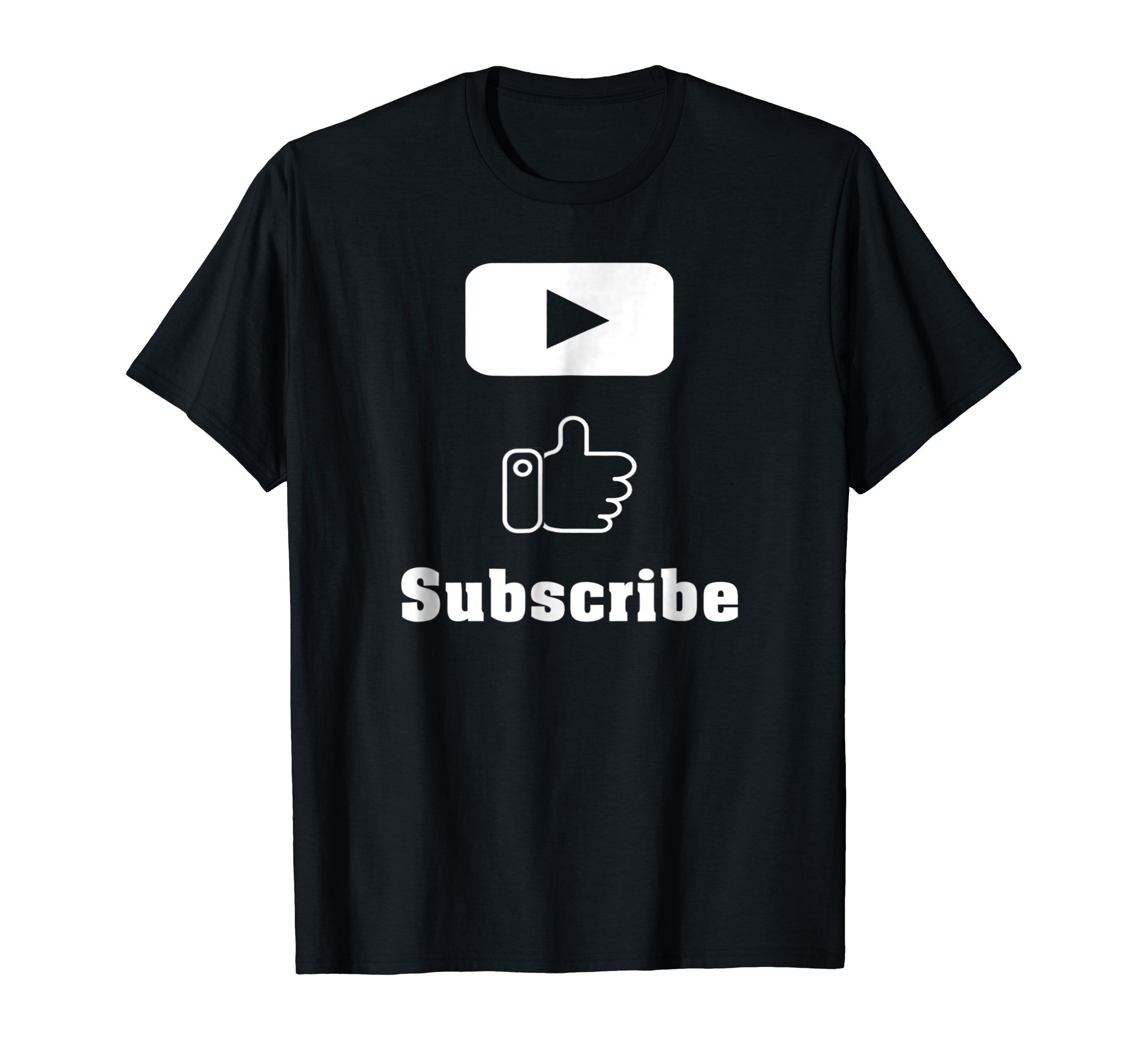 Play Like Subscribe T-ShirtsSubscribe Like Play Tube Button Vlogger T-Shirt T-ShirtOEKO-TEX STANDARD 100