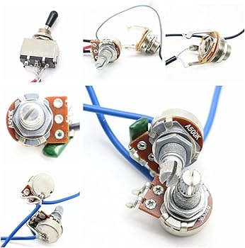 Amazon.co.jp: 1 セット ギター配線ハーネス 配線済み 2v2t 3way