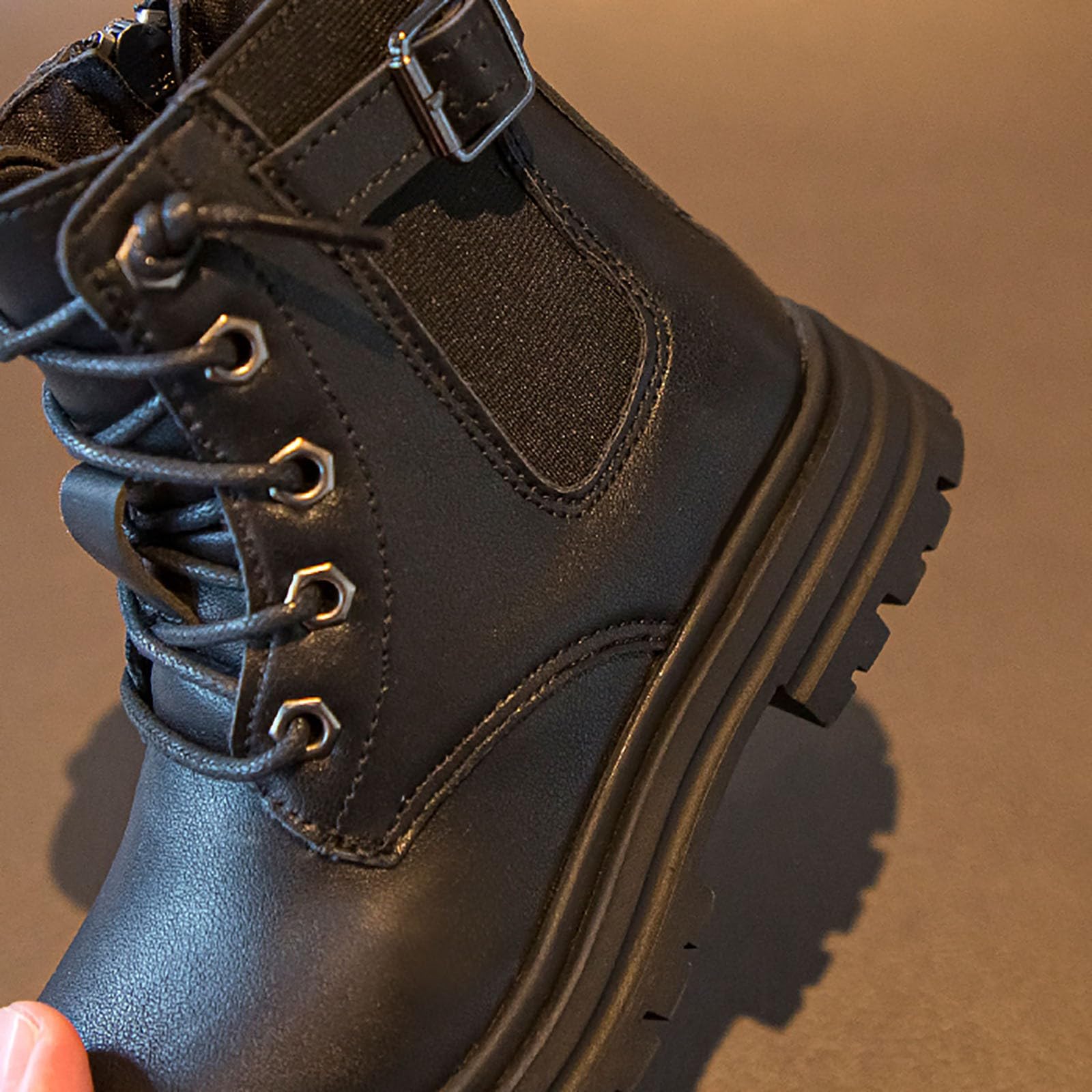 Générique Stivali invernali Classici Stivali per Bambini per ragazzi Corti Ragazze Scarpe Bambini con suola morbida Semplice Scintillante e Pratica