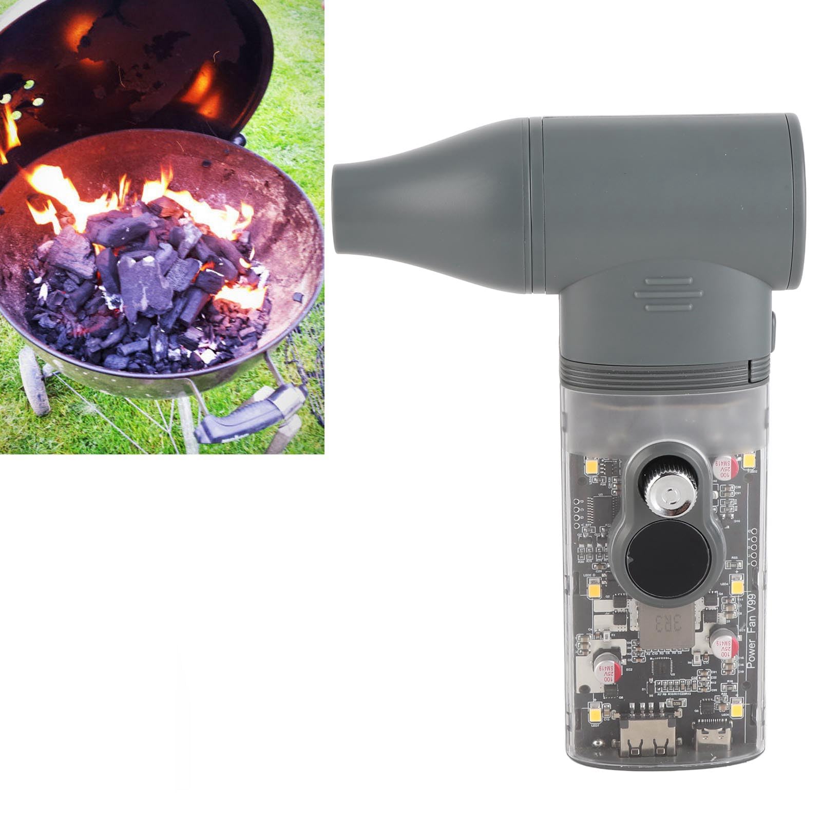 FTVOGUE Souffleur d'air électrique Portable avec Boîtier ABS, Moteur