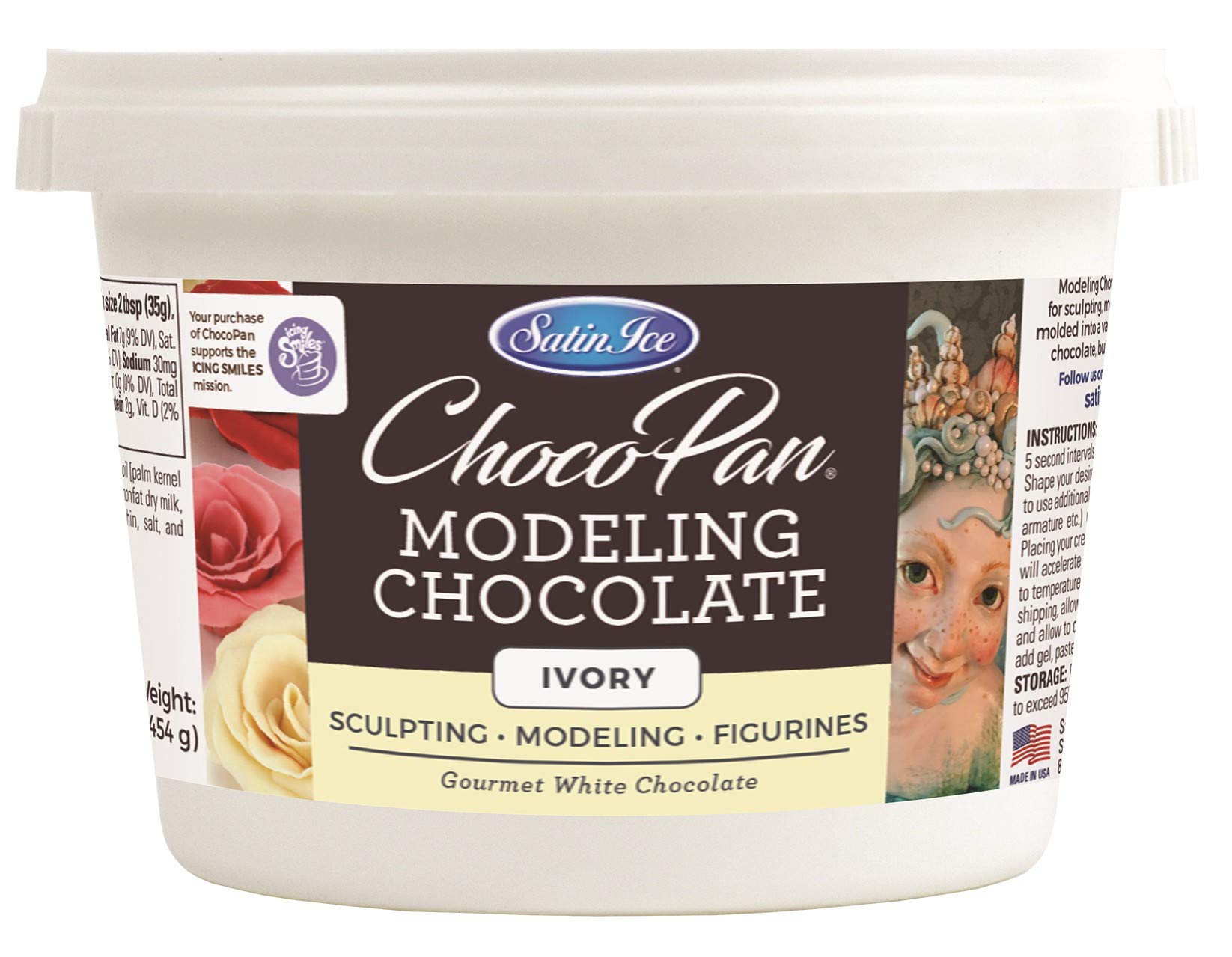 Satin Ice Black Fondant, Vanilla, 1 Kilogram — view 32