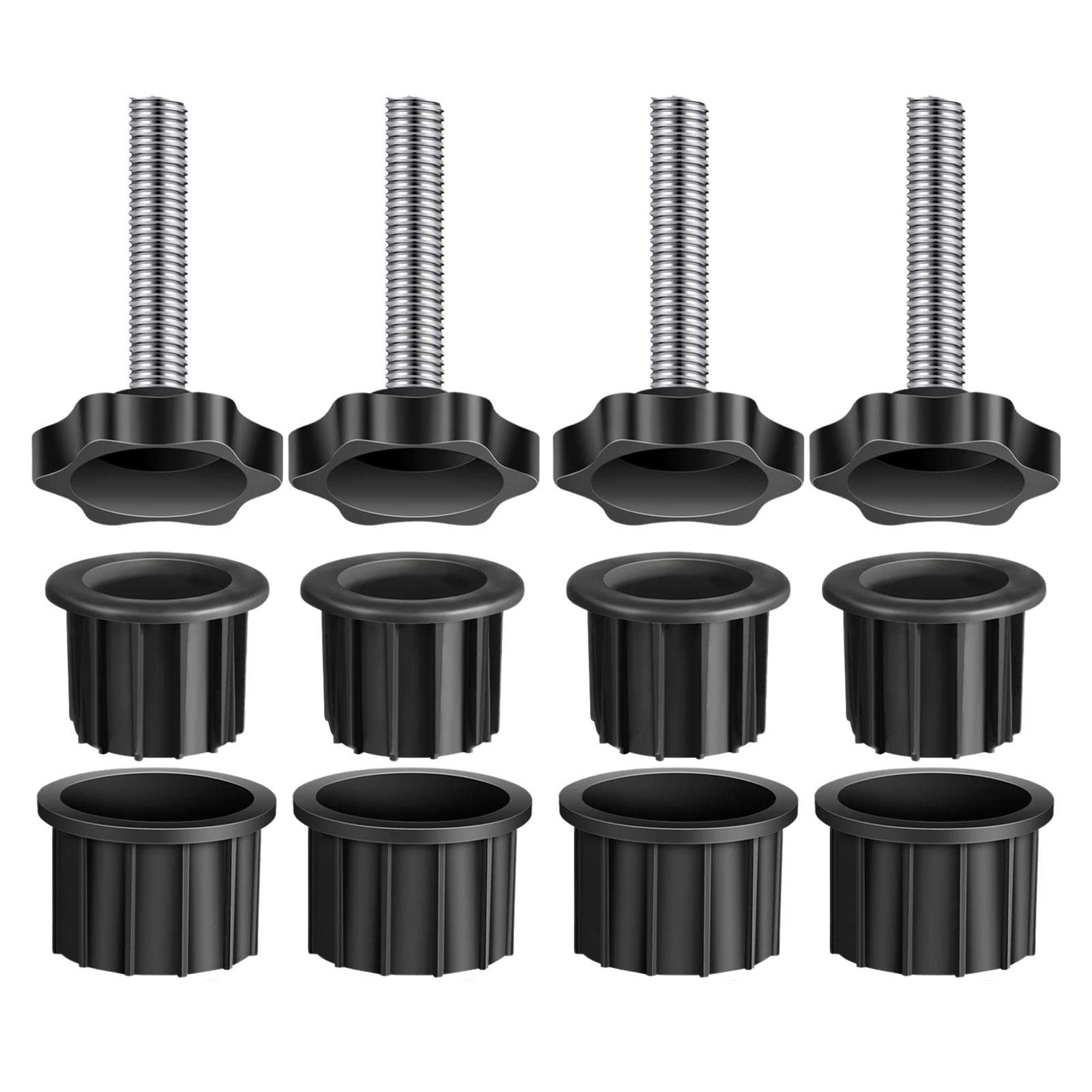 Schirmsockel Adapter Set Mit Reduzierringen - Für Garten Sonnenschirmständer 38mm & 48mm