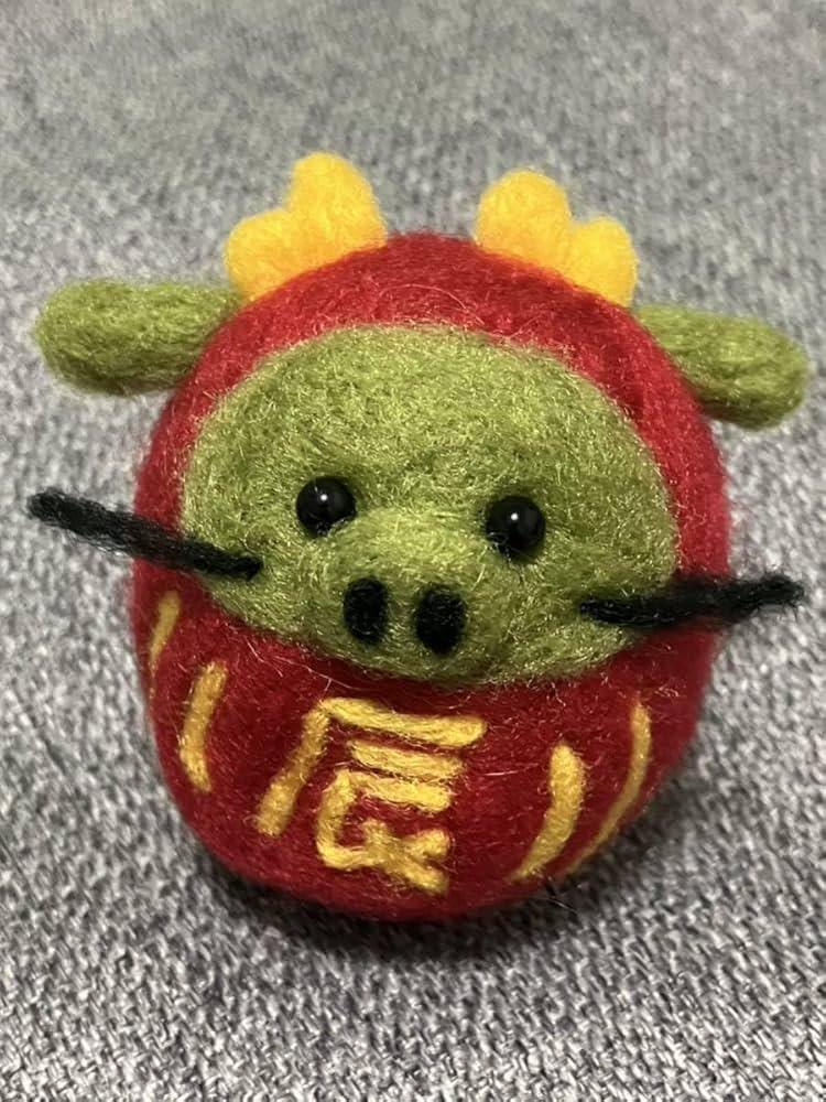 だるま　フェルト Amazon | 手作りキット だるまお守り 文字パーツ フェルト部活