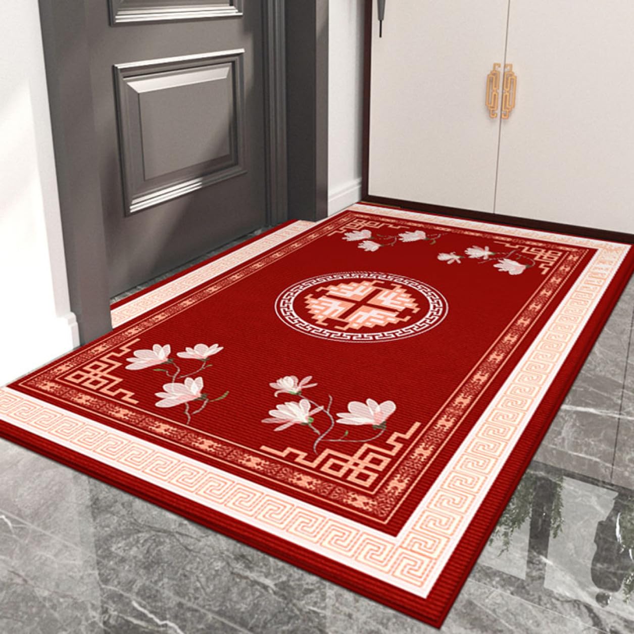 ペルシャ絨毯　超美品　新品　オリエンタルデザイン　 赤いラグ 94x170cm Amazon｜[VANDROUP] ペルシャ絨毯風 オリエンタル柄 カラー19