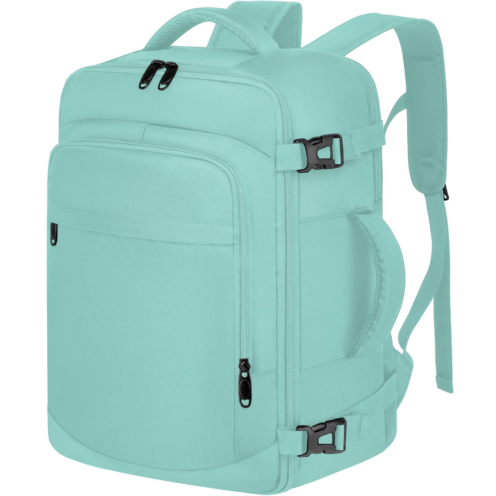 Zaino per Ryanair 40x20x25 Zaino da Viaggio Aereo Bagaglio a Mano Borsa da Cabina Borse Valigia Zaini Casual Donna per Wizzair 14 Pollici Zaino Porta PC per Scuola Lavoro,Verde
