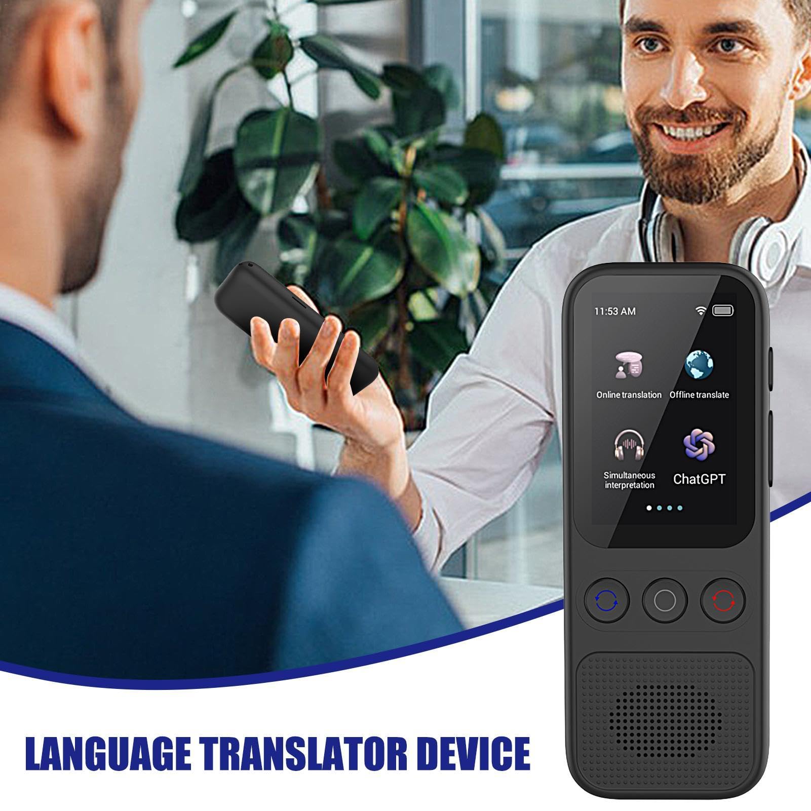Traduttore di lingue in reale, dispositivo traduttore di lingue | Dispositivo di traduzione in reale per i viaggi - , WiFi non necessario, dispositivo di traduzione, 138