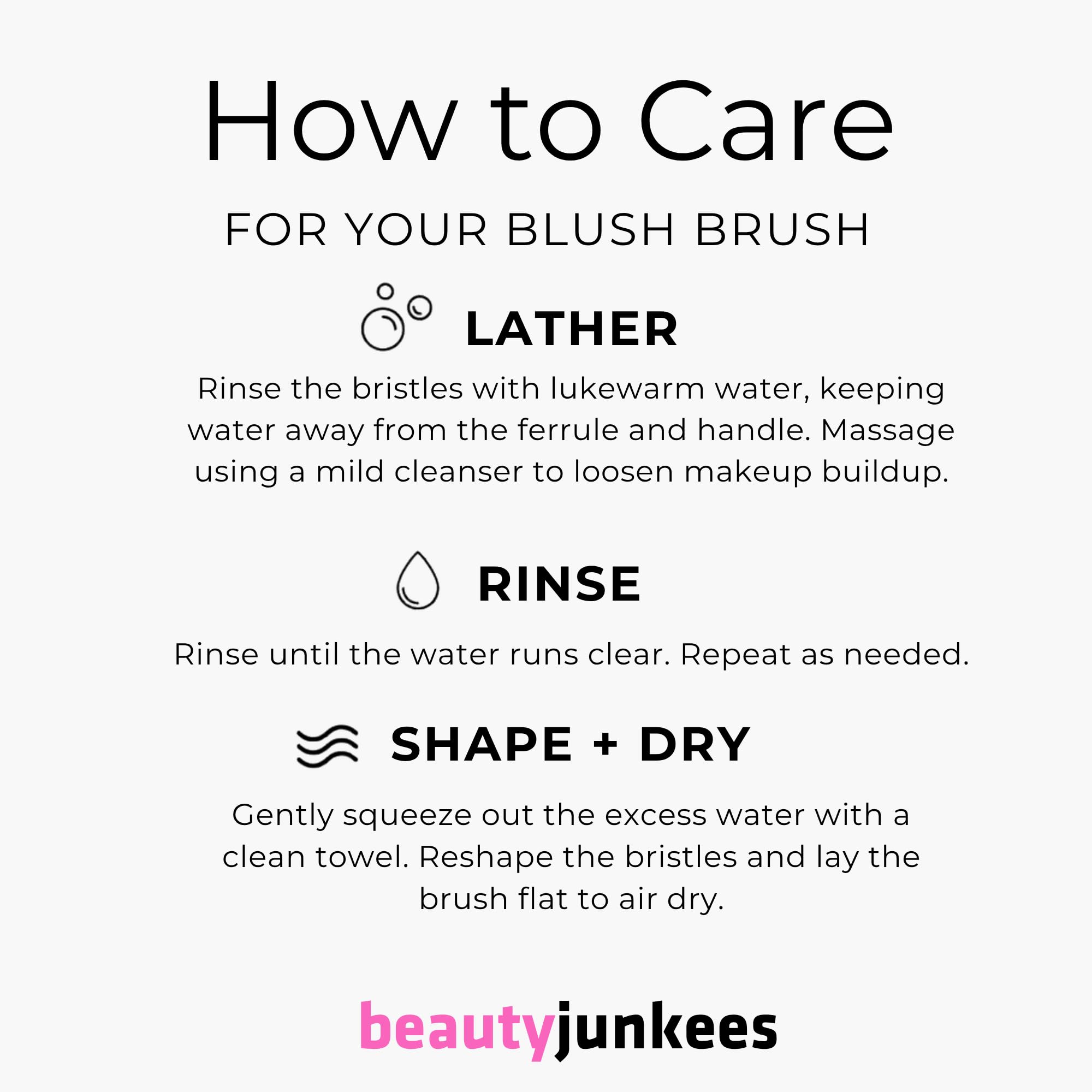 Beauty Junkees Professional Makeup Brushes: Synthetic Bristle Angled Kabuki Foundation Brush for Blending Stippling Buffing - Full Face Make Up Brush for Loose or Pressed Powder Blush Bronzer