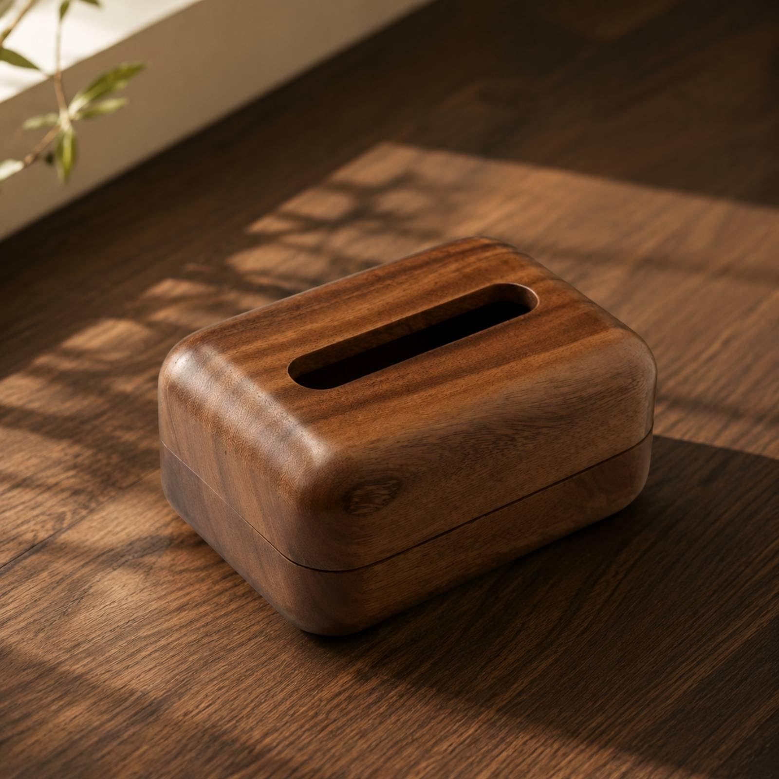 Fazzoletti in Legno da Tavolo Scatola Fazzoletti in Legno con Apertura periore Comp Contenitore per, 18.5cmx13cmx8cm