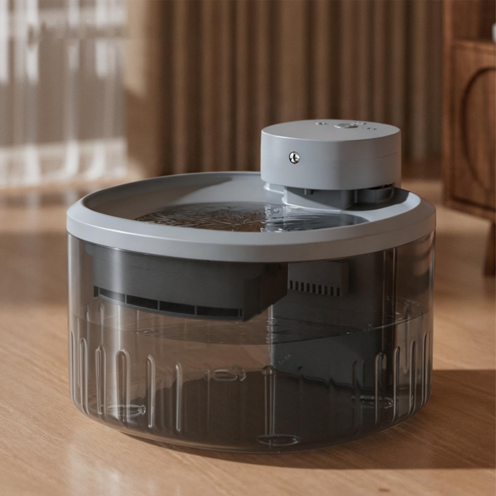 Fuente silenciosa para gatos con 9 filtros de repuesto | Fuente de agua automática para gatos para razas pequeñas, medianas y grandes, gatitos, sala de estar, dormitorio, balcón
