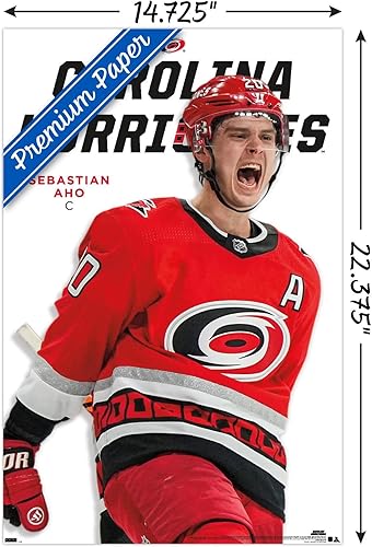 Miniatura 8 de Trends International NHL Carolina Hurricanes - Sebastian Aho Feature Series 23 - Póster de pared