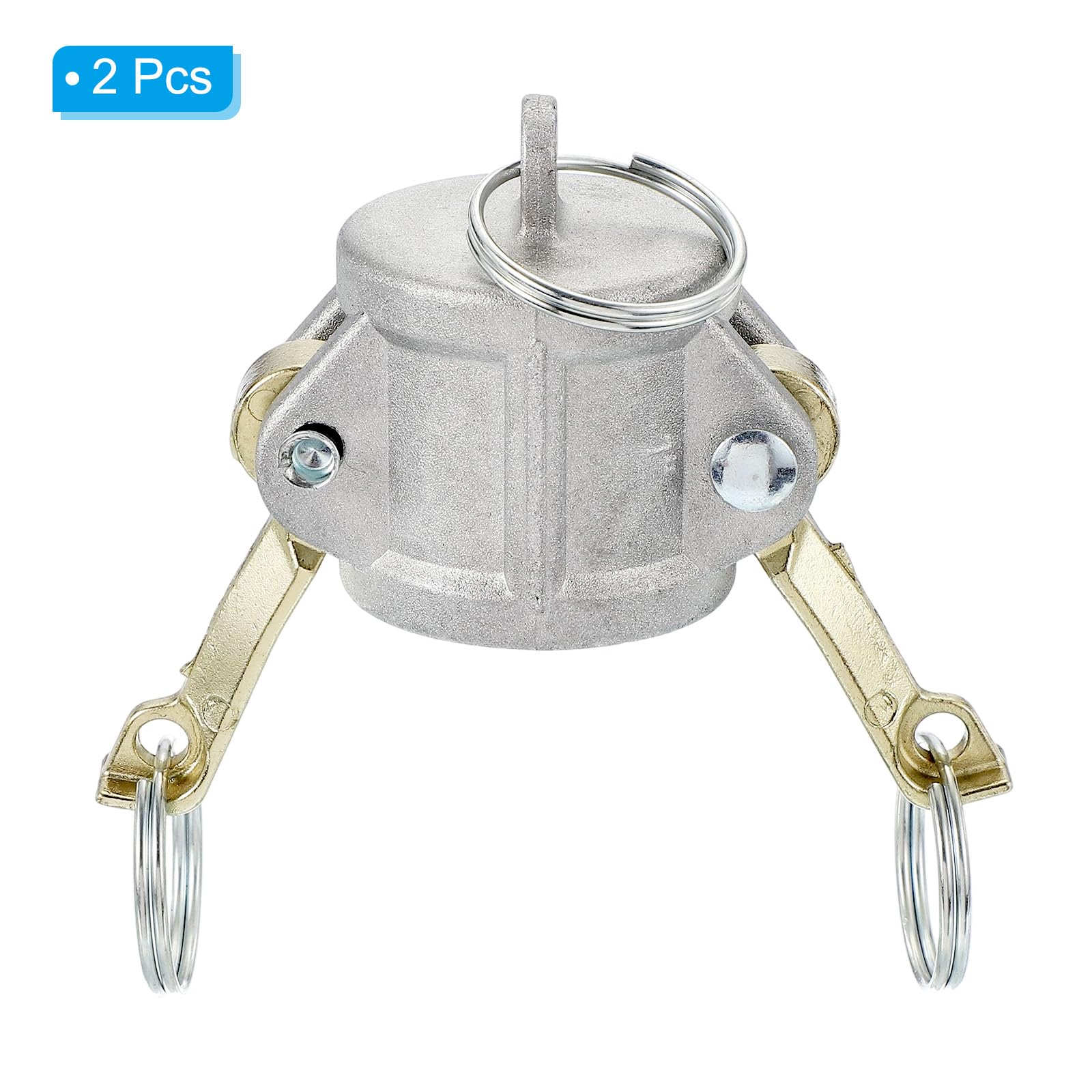 PATIKIL 2 Pack 1" Aluminum Cam Lock Fittings, Male Adapter x Female NPT Thread - Image 3