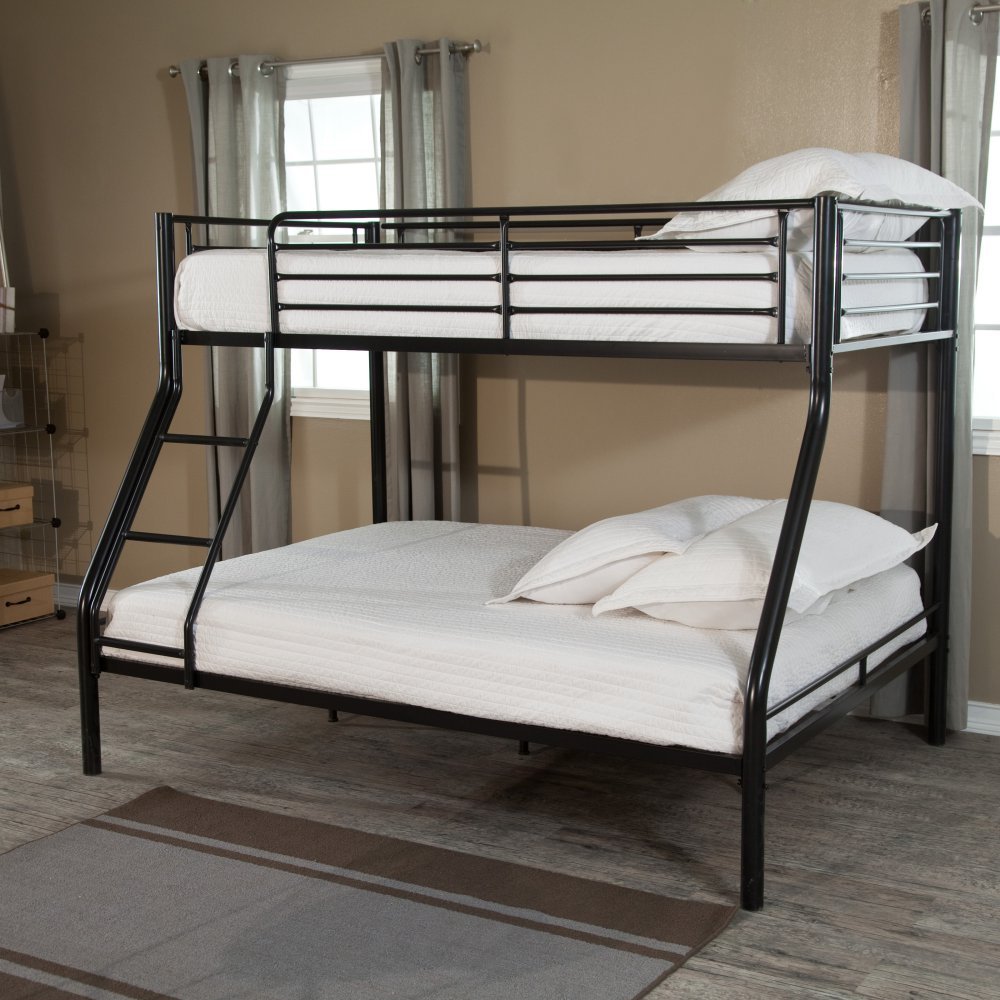 Twin over Full Bunk Bed - Black