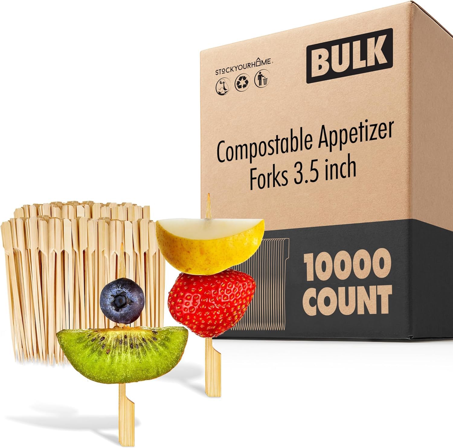 Stock Your Home 10000 Count / Brown / 10000 Forks