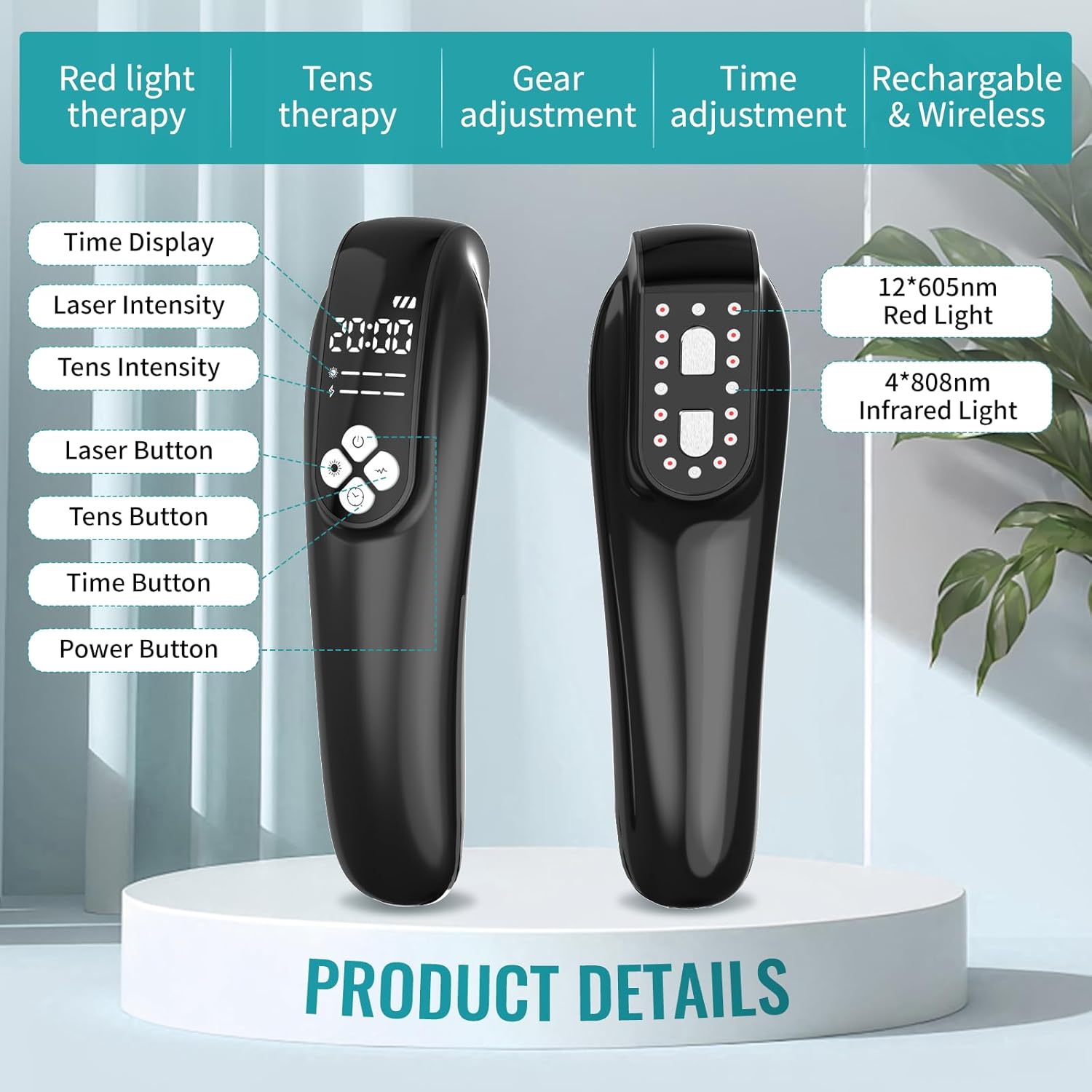 Diagram showing the PUPCA VET-CURES device with labels for its buttons and display