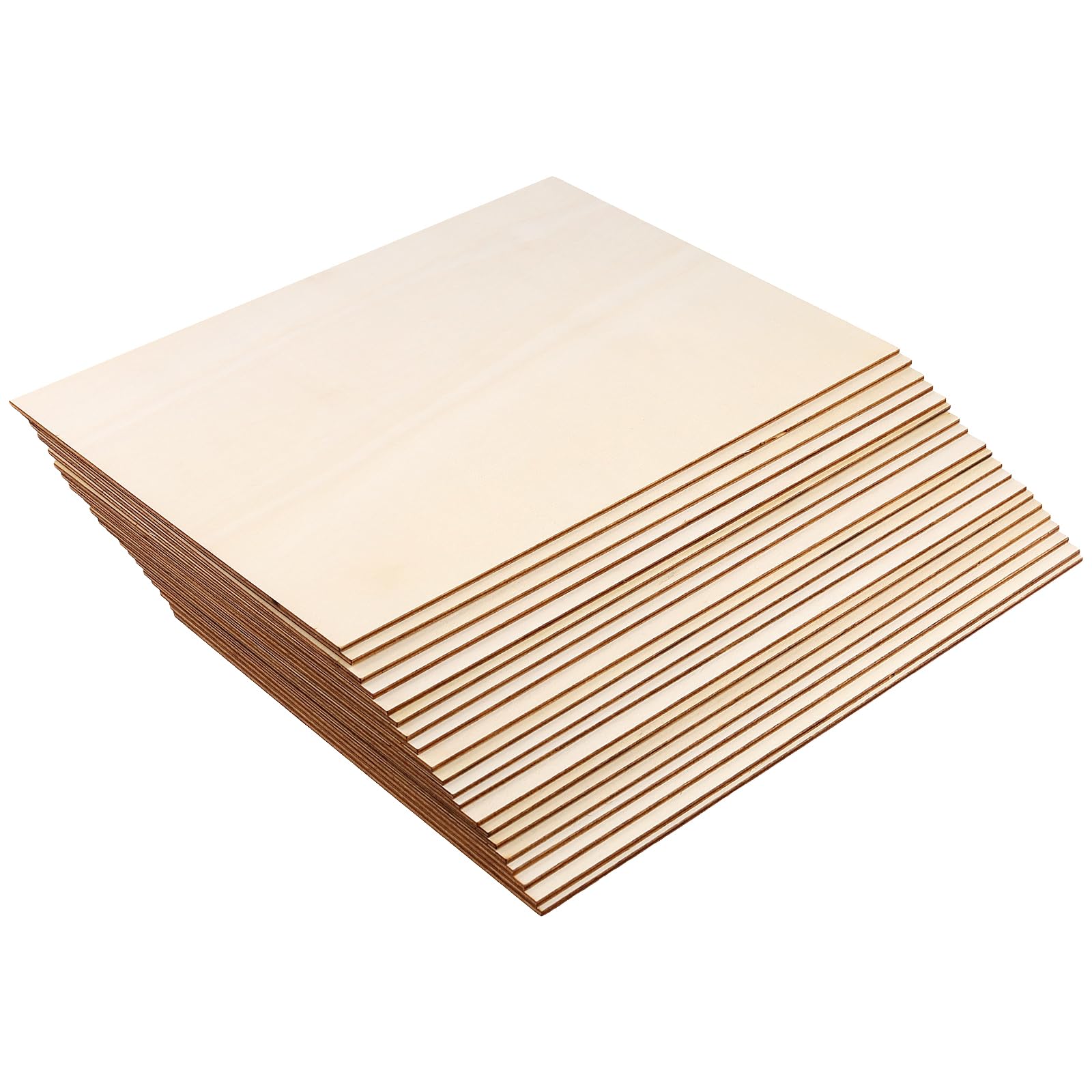FUNSUEI 20 sztuk sklejki 3 mm, arkusz sklejki A4, 300 x 210 mm, drewniane p?yty do majsterkowania, dekoracji