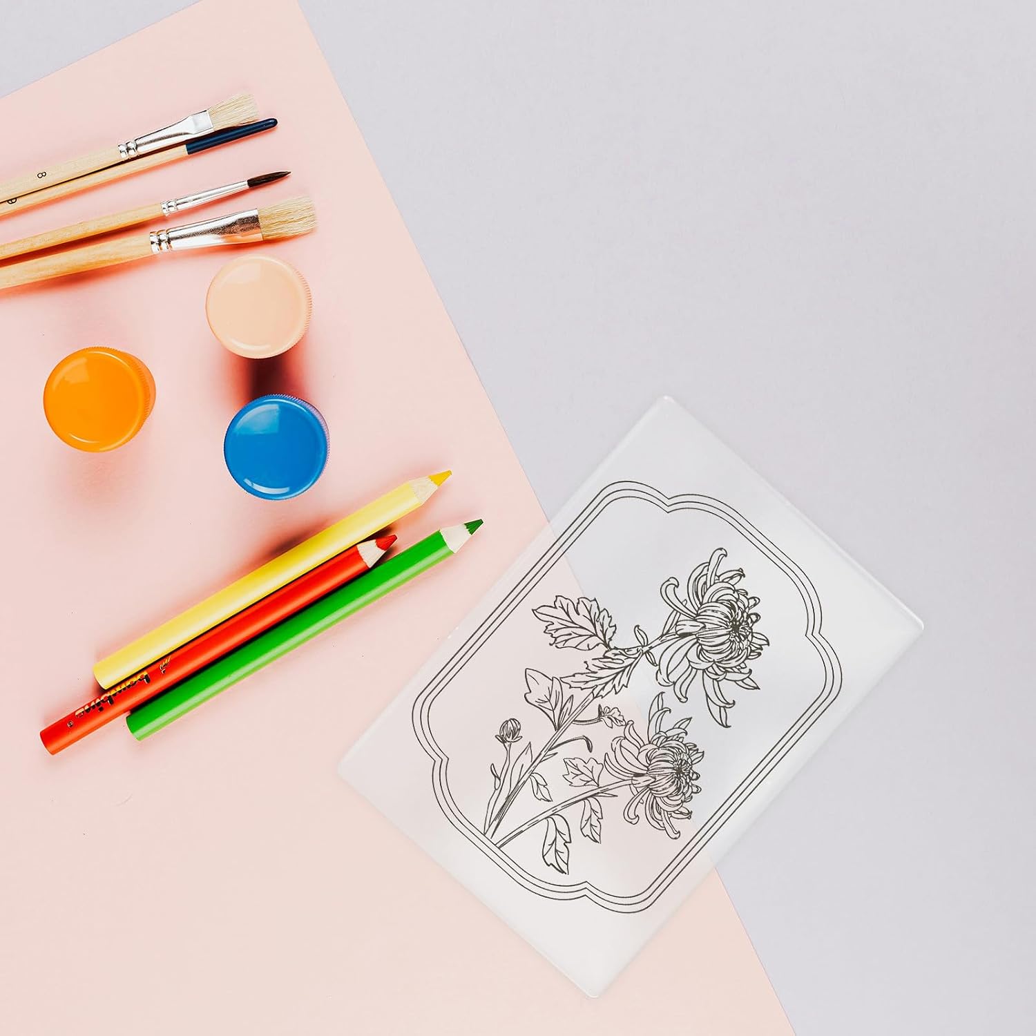 VICASKY Reusable Gel Printing Plate for Monoprinting and Card Making, Washable Gel Material, Supports Sustainable Art Practices, for Art and Craft Projects