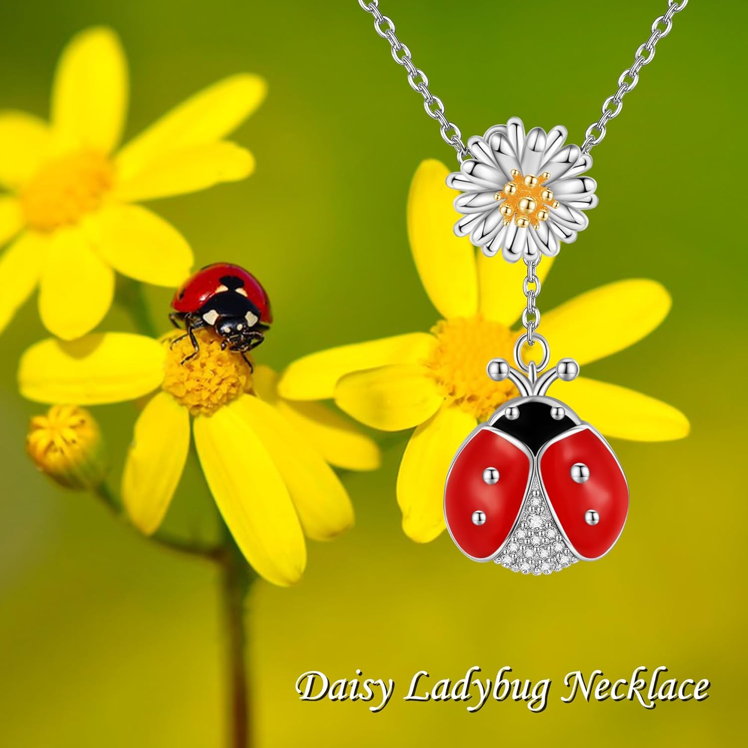 925 Sterling Silver Teddy bear/Otter/Ladybug/Duck/Hippo/Paw print/Dove/Hedgehog/Elephant/Horse/Fox/Cat/Owl/Sloth/Hummingbird/Penguin Necklace Animal Jewelry Gift for Women - Image 6