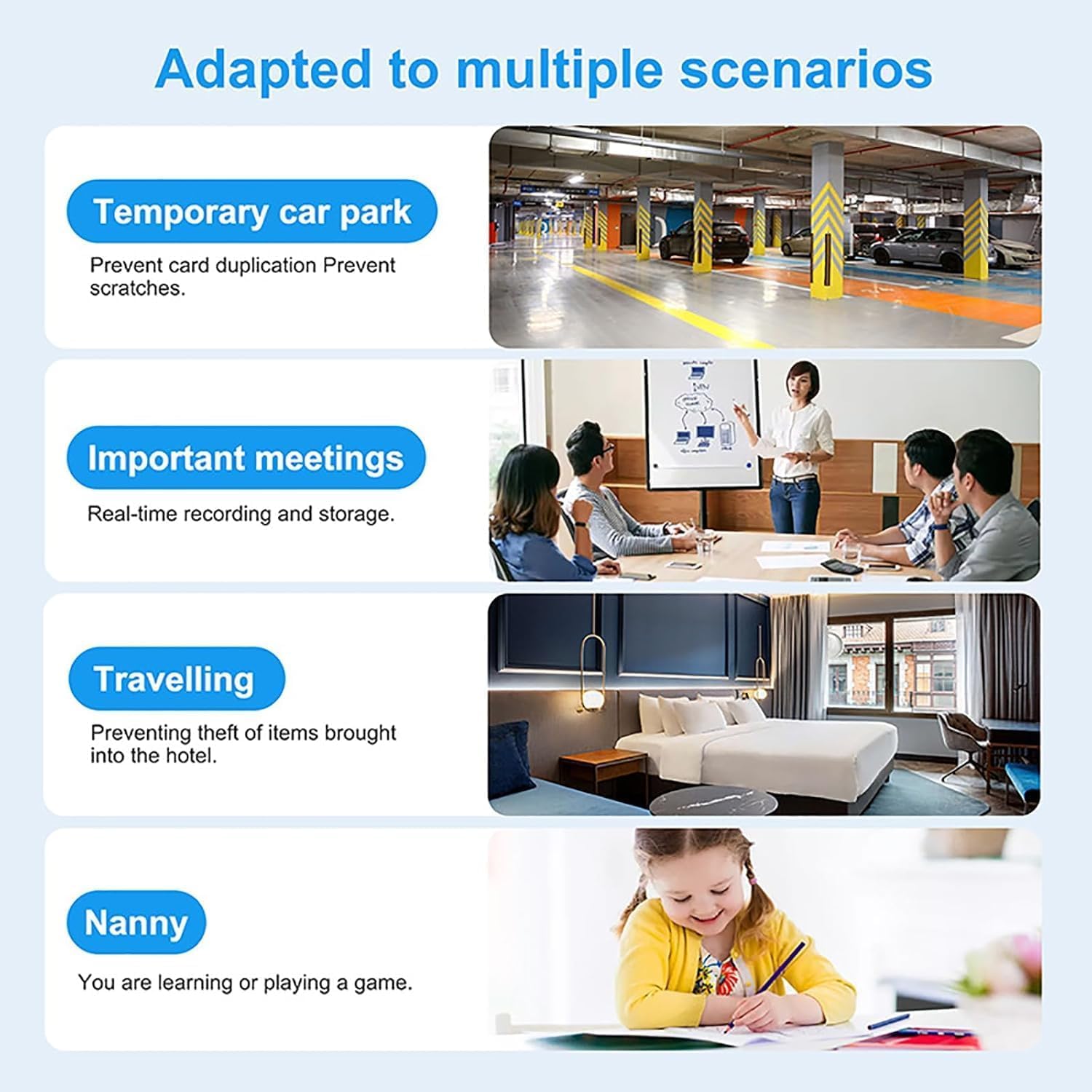 Mini telecamera Wifi Full HD 1080P Home 4K videocamera di sicurezza visione notturna Micro Secret Cam Motion Detection videoregistratore vocale  44