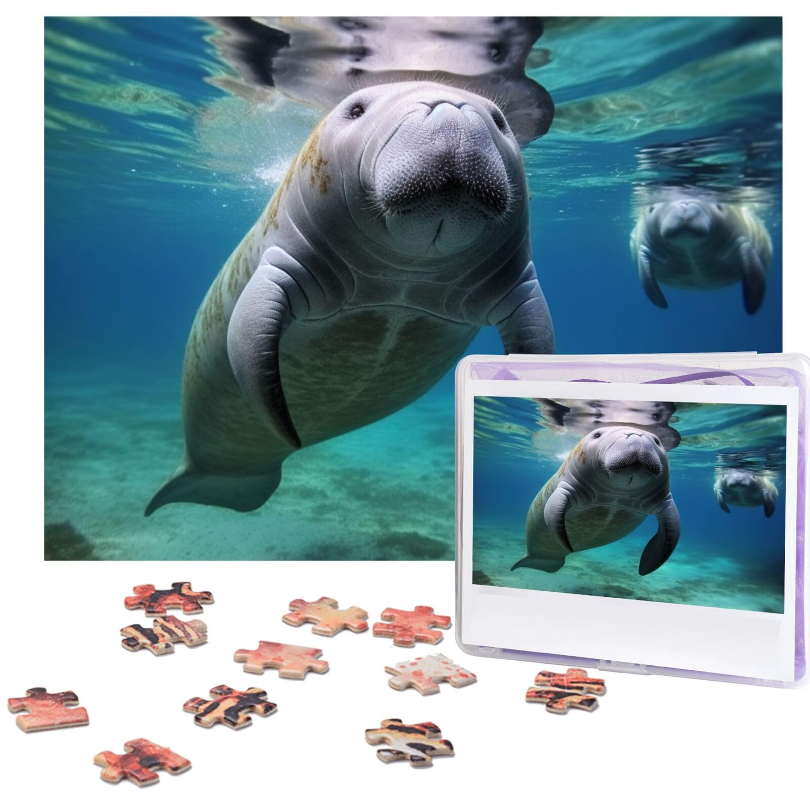 Amazon.com: Ocean Animal Manatee Puzzles 500 Pieces Personalized