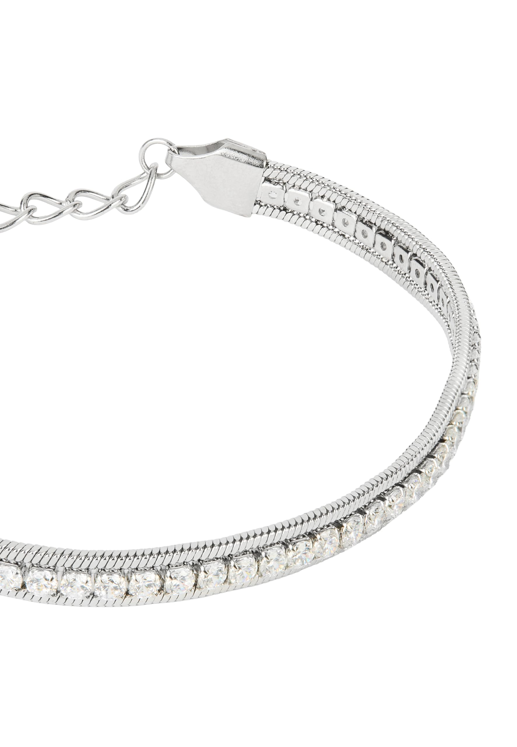 Breil, Bracciale Donna in Acciaio, Cristalli | Collezione EMMA, Bracciale, Dimensione 21 cm, Gioiello idee regalo donna