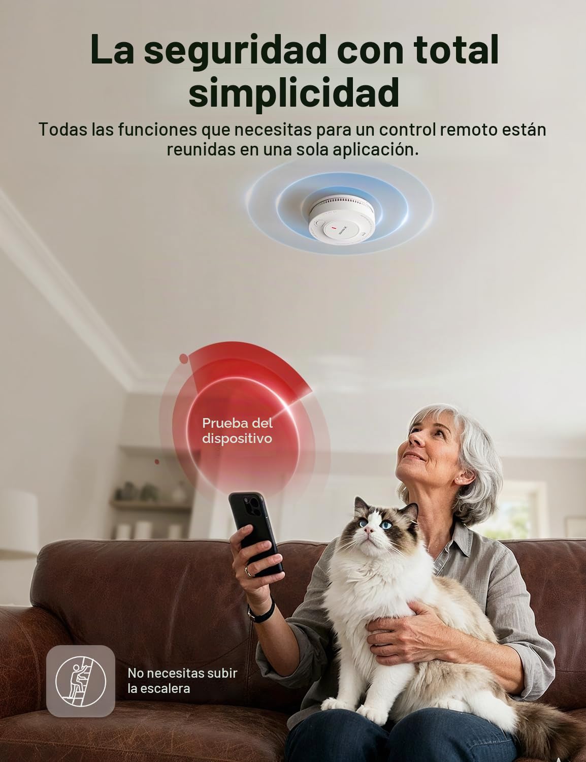 X-Sense Smart SD19-MN31 SD19-MN31 - Detector de humo inalámbrico con batería de 10 años y estación base SBS50, detector de humo fotoeléctrico