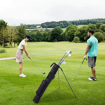 Golf Bags, Small Golf Bag for A Few Clubs, Pitch and Putt Golf Bag 2 Way Golf Club Bag, Par 3 Golf Bag Sunday Walking Golf Bag