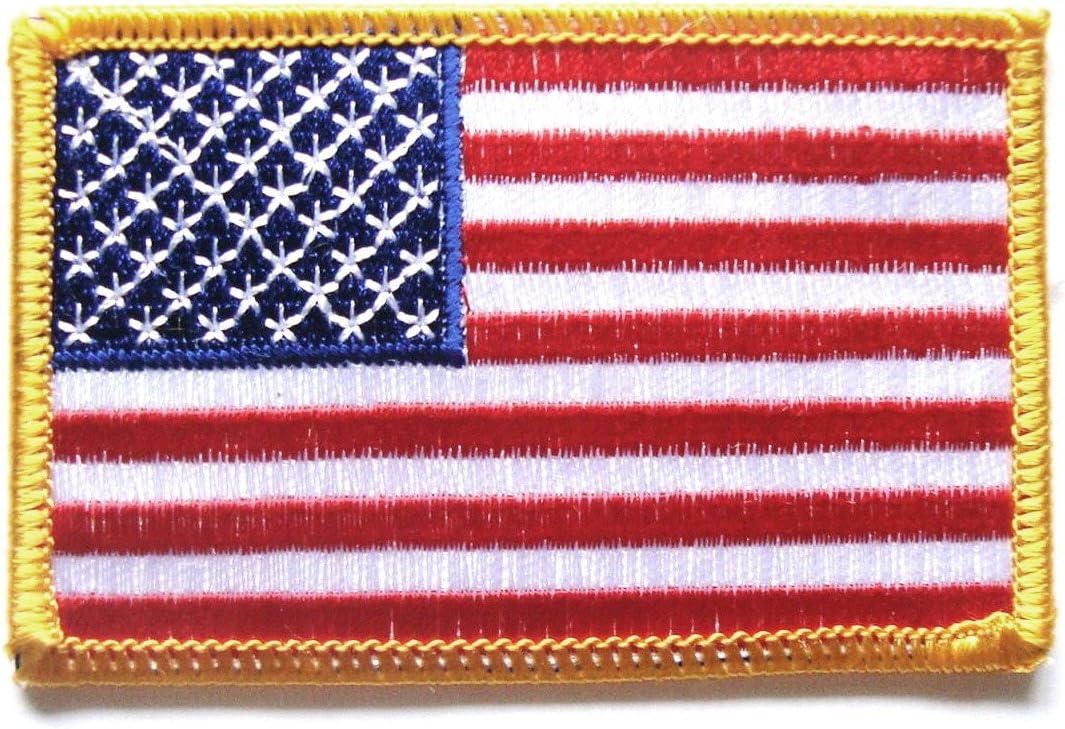 USA Flag embroidered Iron-On Patch