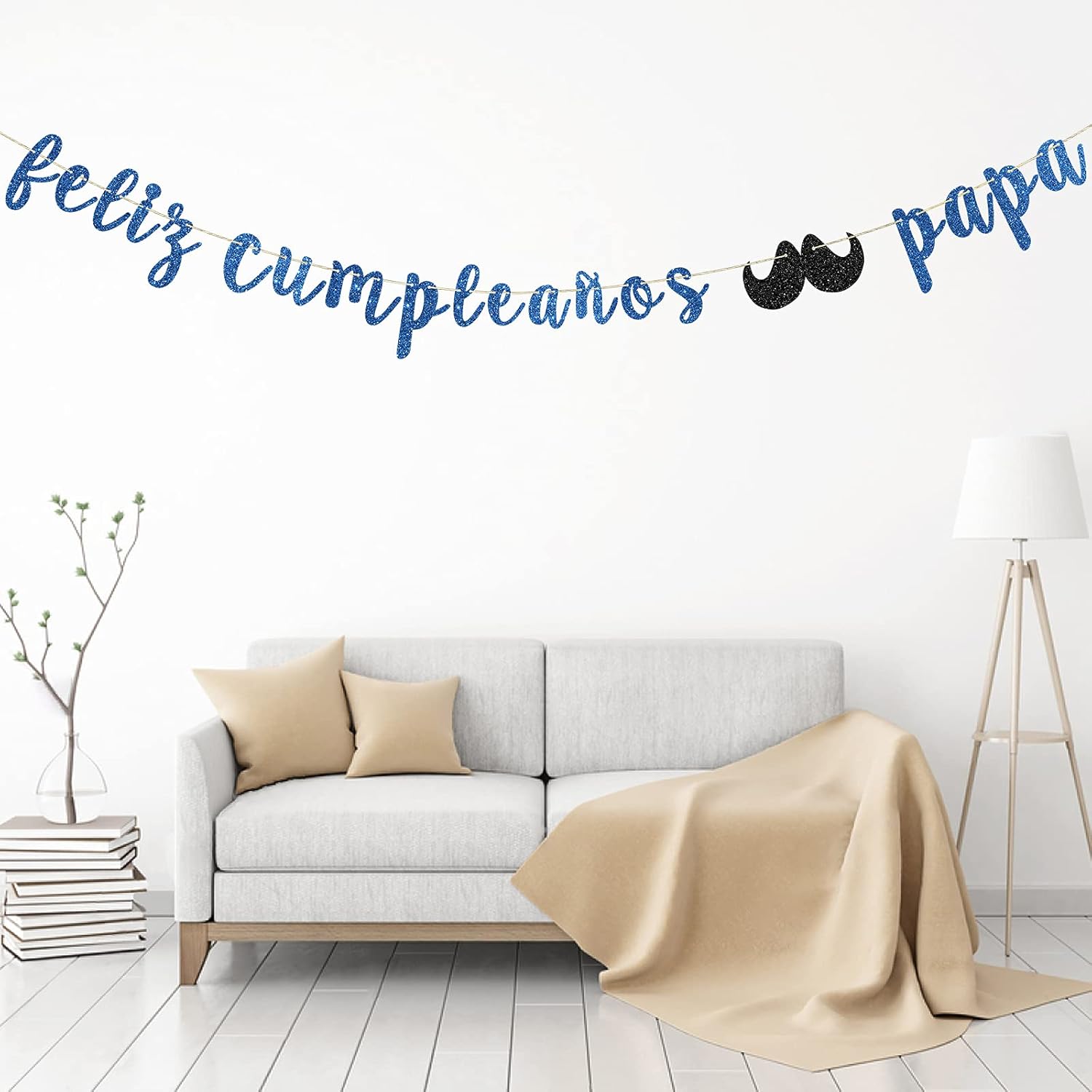 DillDall Cartel de Feliz Cumpleaños con texto en inglés Papa