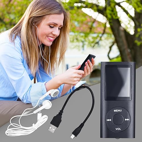 Miniatura 6 de Reproductor de MP3, reproductor de música digital MP3 multifuncional portátil, reproductor de música LCD de 1.8 pulgadas con auriculares,